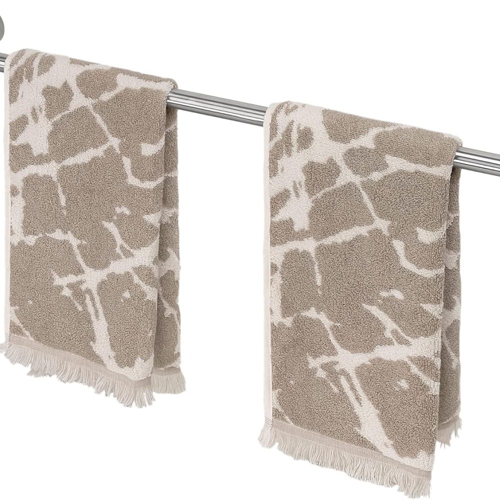 HITSLAM Brushed Nickel 25.7 Inch Towel Bar for Bathroom, SUS304 Stainless Steel Bathroom Towel Rack Wall Mounted, Modern Home Decor Bath Towel Holder with Hardware Accessories